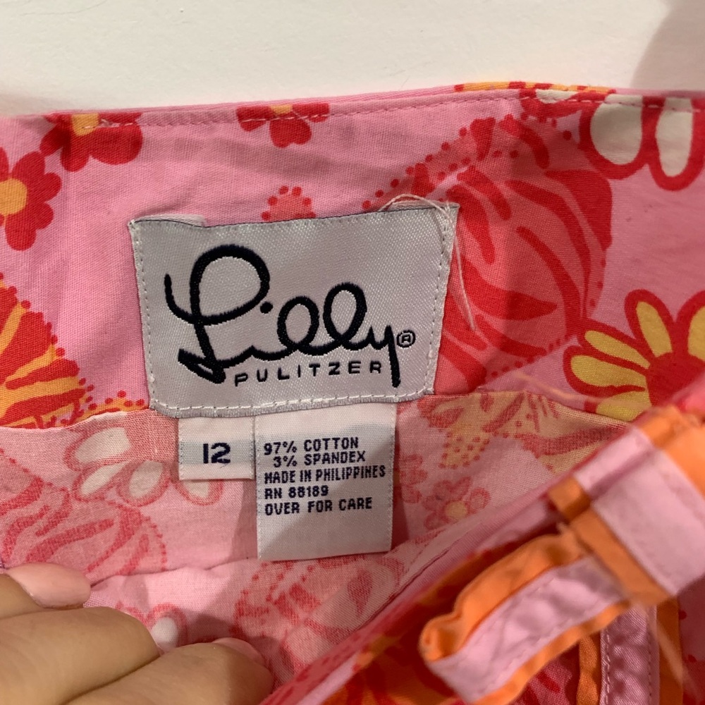 Lilly Pulitzer tiger print mini skort Sz 12 - Picture 3 of 4